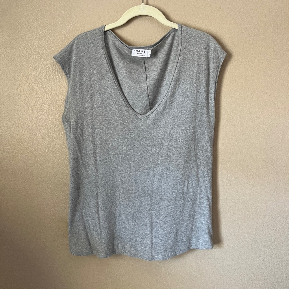 FRAME Gray T Shirt Gris